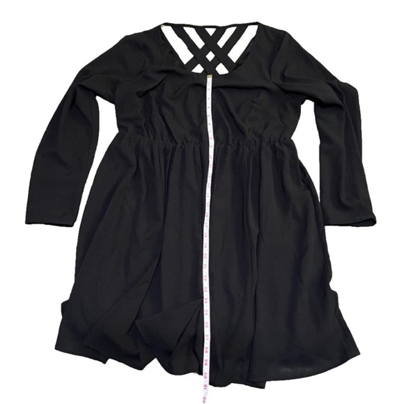 TORRID Black Skater Dress With Cut Out Strap Back Plus Size (Sz 1) - Picture 12 of 12